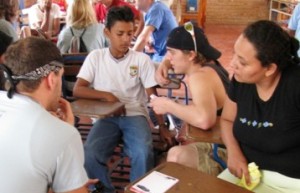 Translating-at-students-diagnostics-station